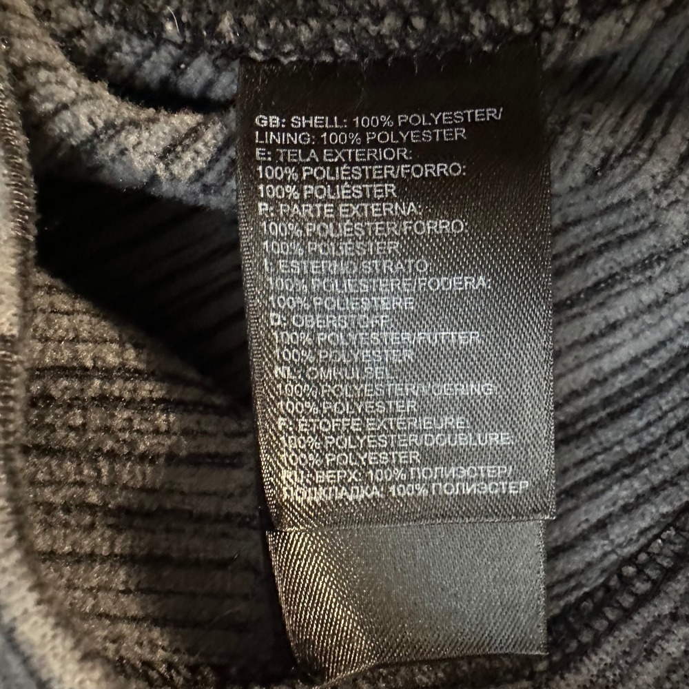 The North Face Mezzaluna Full Zip Hoodie Womens L Grey Space Dye Jacket Outdoor - Picture 9 of 12